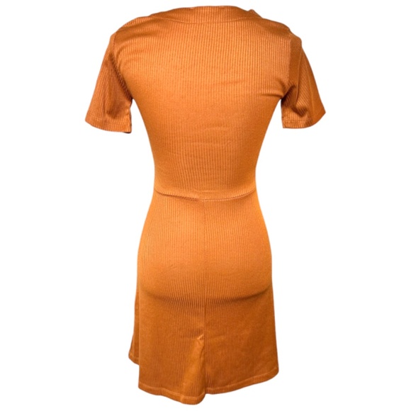 Hyped Unicorn Ribbed Button-Front Dress - Flattering & Trendy, Size S - Picture 5 of 6